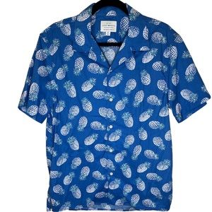 Lucky Brand Pineapple V-Neck Short Sleeve Shirt